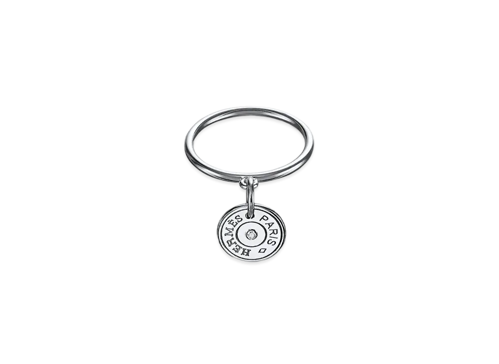 Hermes Gambade Ring "White Gold/1 Diamond"