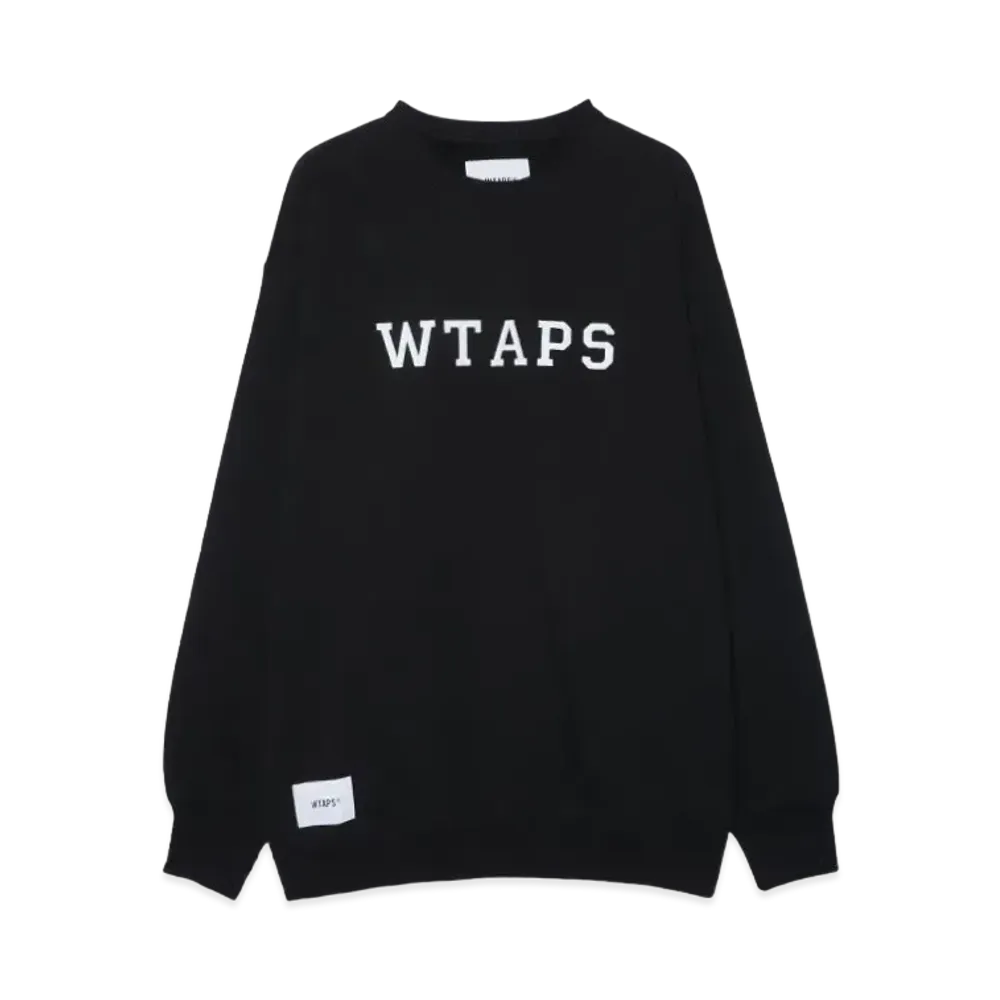 WTAPS Academy / Sweater / Cotton. College "Black"