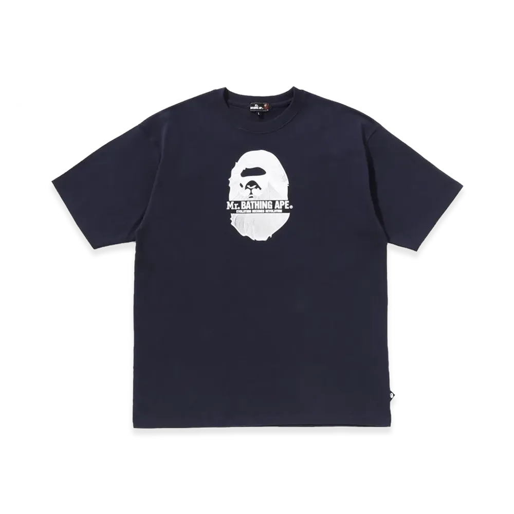 A BATHING APE Mr. BATHING APE SS Tee #2 "Navy"