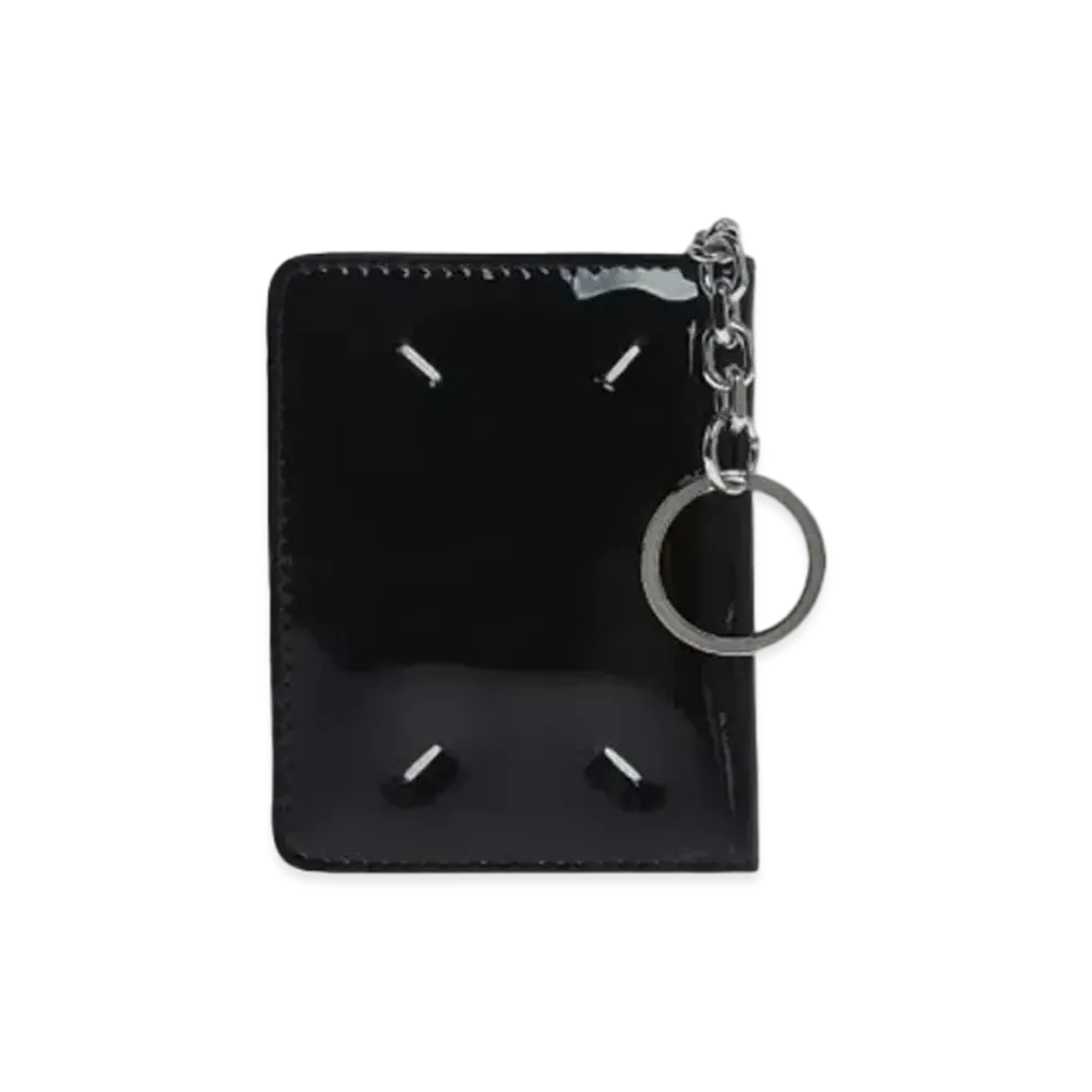 Maison Margiela Keyring Patent Leather Wallet "Black"