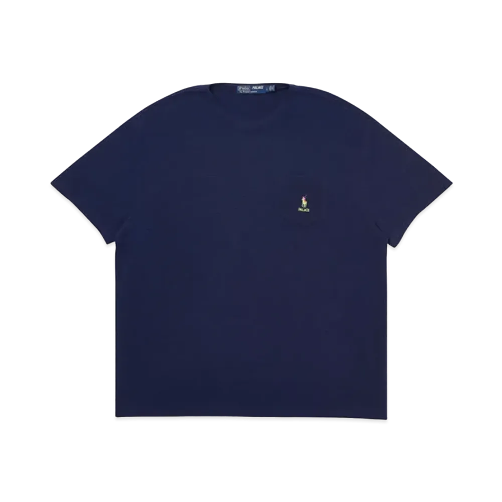 PALACE / Ralph Lauren Waffle Pocket Tee "Navy"