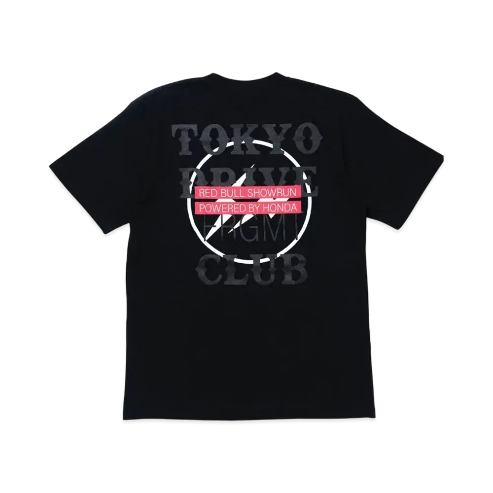 FRAGMENT x Red Bull x HONDA x TokyoDriveCarClub Tee "Black Red"