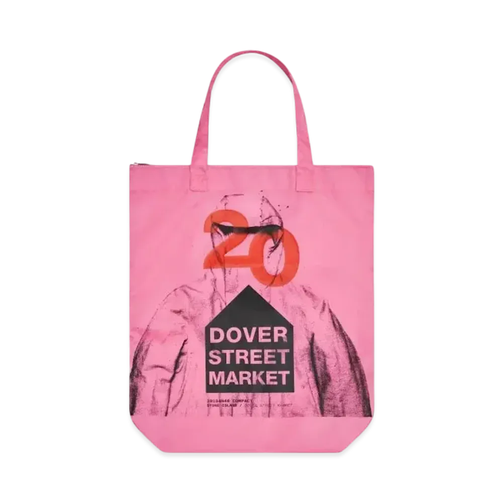 Dover Street Market London x Stone Island 20th Anniversary Tote "Pink"