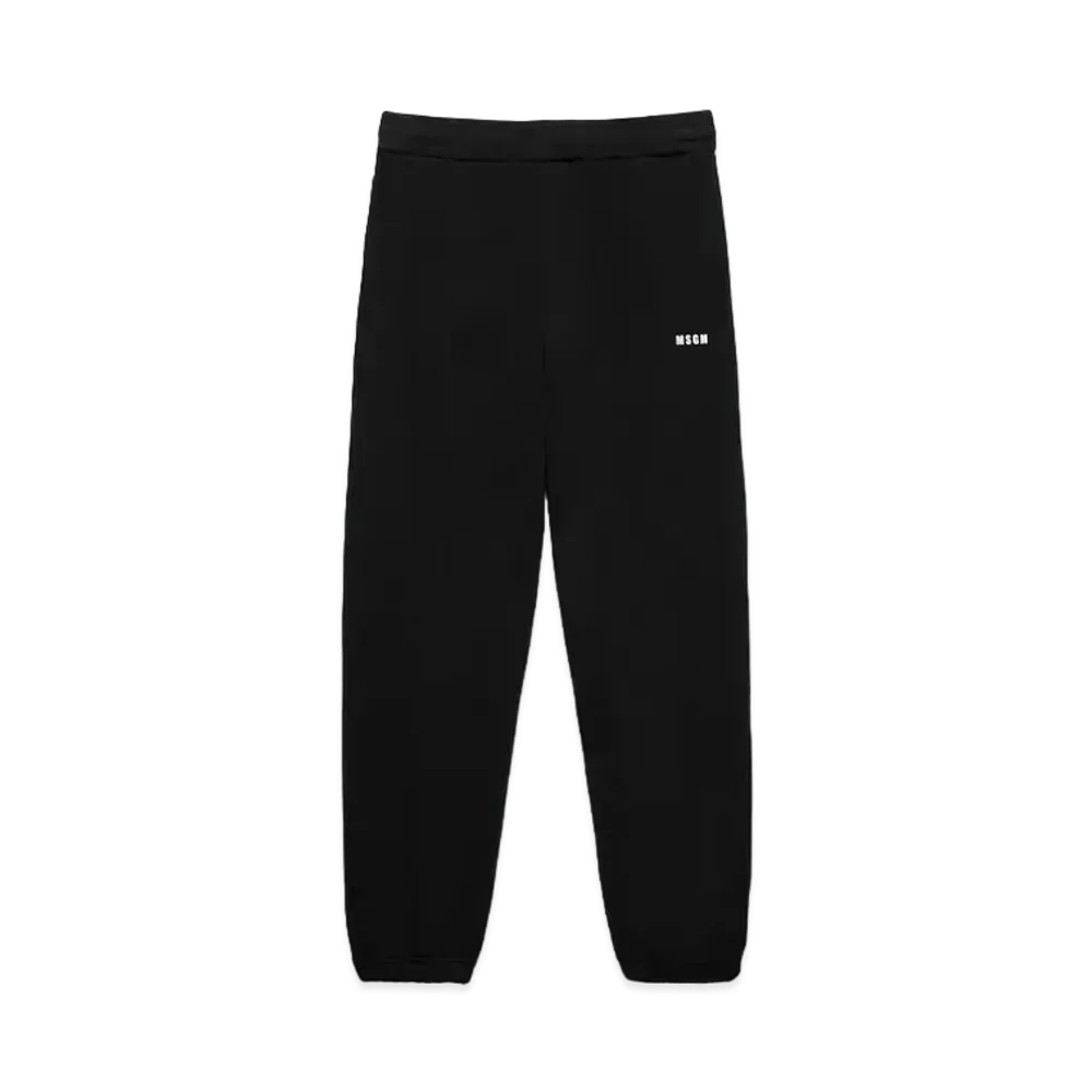 MSGM Solid Colour Cotton Track Pants "Black"