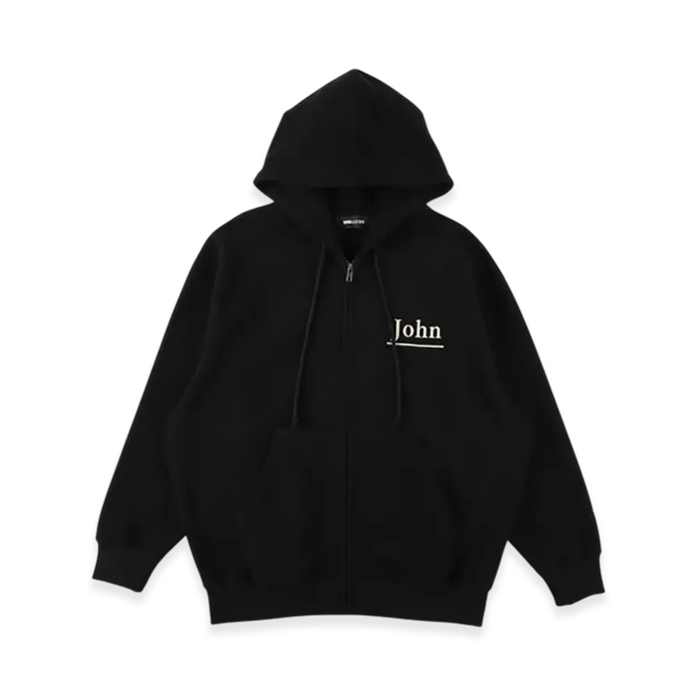 WIND AND SEA Brushed Zip Up Sweatshirt "Black"