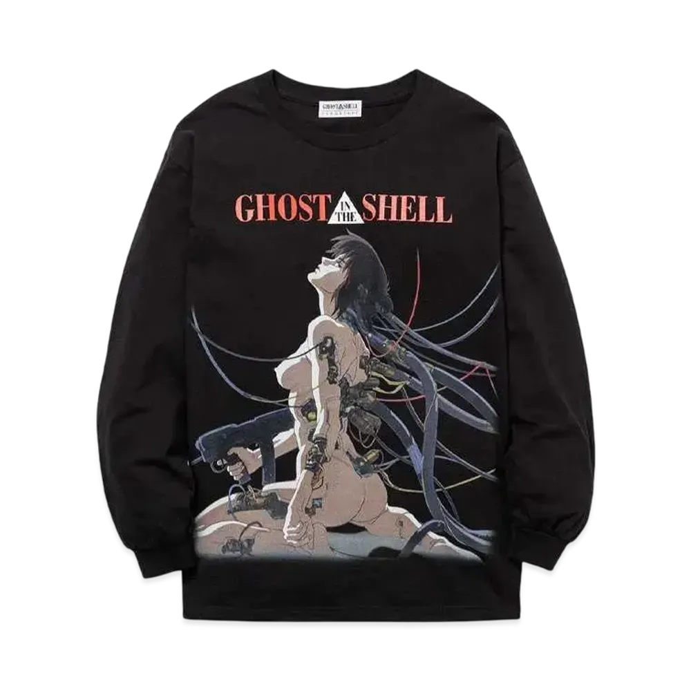 GHOST IN THE SHELL/攻殻機動隊 x F-LAGSTUF-F LS TEE1 "BLACK"