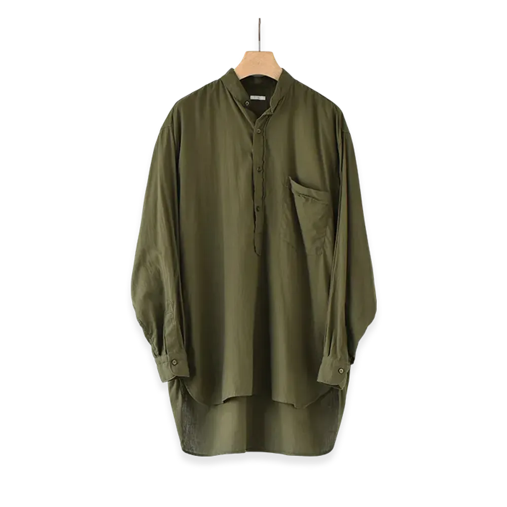 COMOLI Betashan Pullover Shirt "Olive"