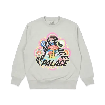 PALACE 5G Crew "Grey Marl"