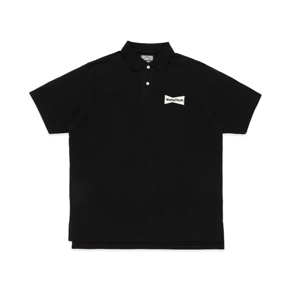 Wasted Youth Big Polo Shirt "Black" / VERDY