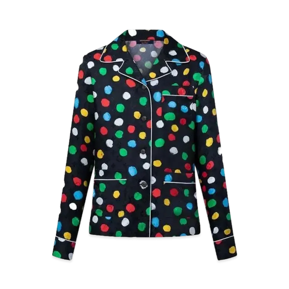 Louis Vuitton x Yayoi Kusama Painted Dots Pajama Shirt "Noir"