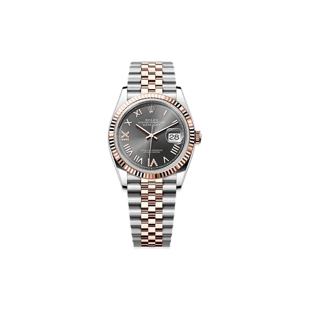 ROLEX Datejust 36 Oystersteel & Everose Gold "Slate"