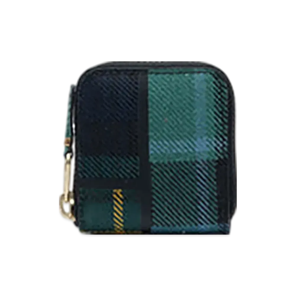 COMME des GARCONS Wallet Tartan Patchwork "Green"