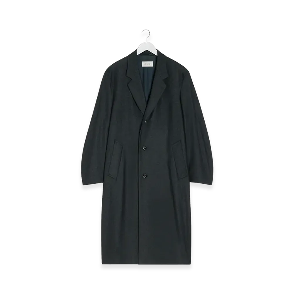 LEMAIRE Women's Soft Chesterfield Coat "Anthracite Grey"