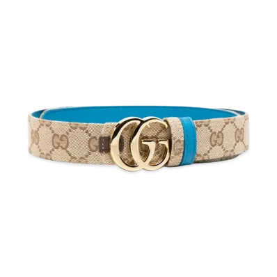 GUCCI Women's Belts "Beige/Blue"