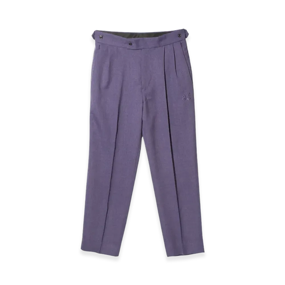 NEEDLES Tucked Side Tab Trouser Poly Dobby Cloth "Purple"