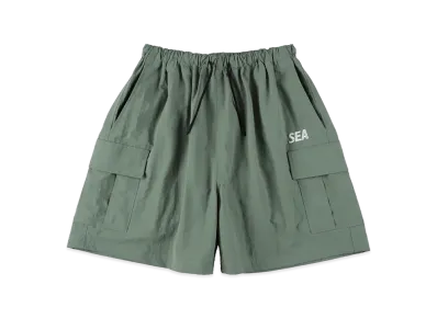 WIND AND SEA Nylon Cargo Shorts "Sage"