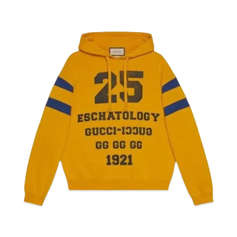 GUCCI Men's Alphabet Printing Pattern Long Sleeves "Yellow"
