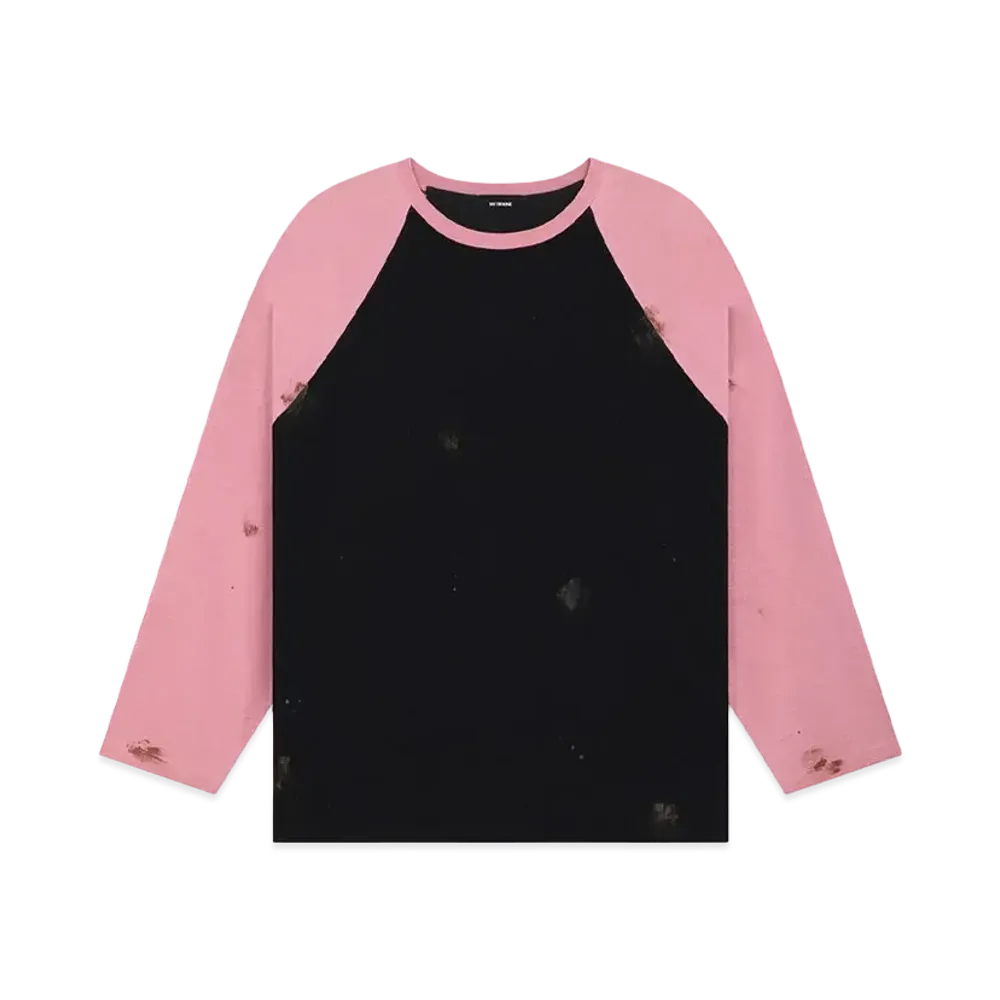 WE11DONE Raglan T-shirt "Neon Pink"