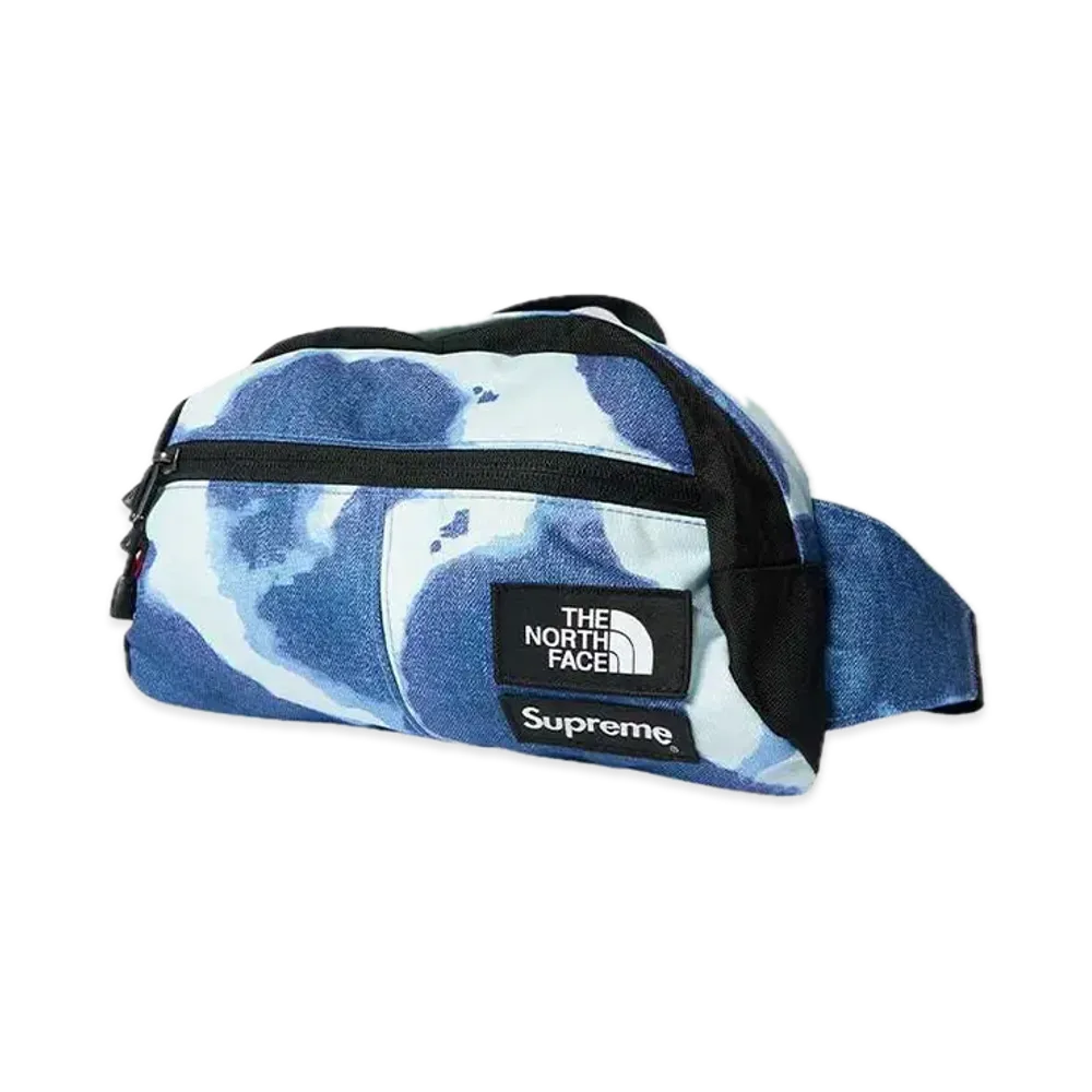 Supreme x The North Face Bleached Denim Print Roo II "Indigo"