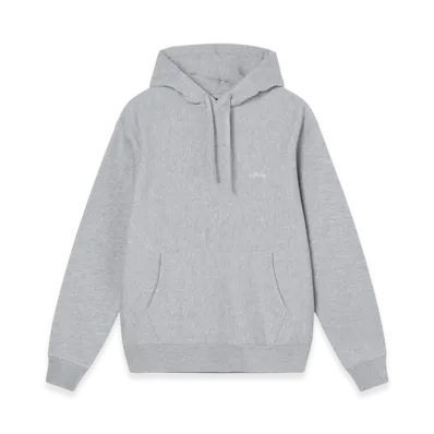 Stussy Stock Logo Hoodie "Grey Heather"