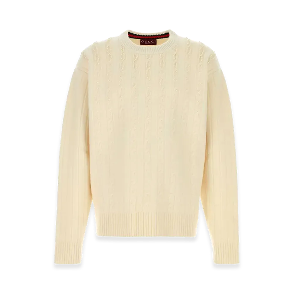 GUCCI Wool Blend Sweater "White"