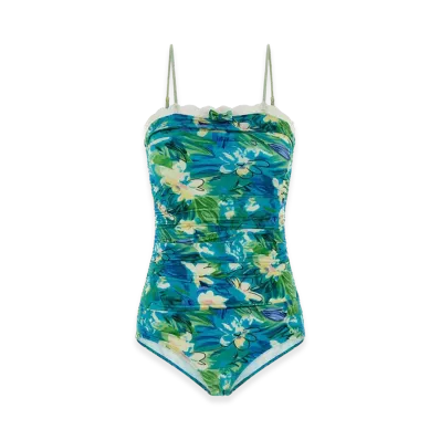 Chloe Women's Printed Stretch Nylon Swimsuit "Floral"