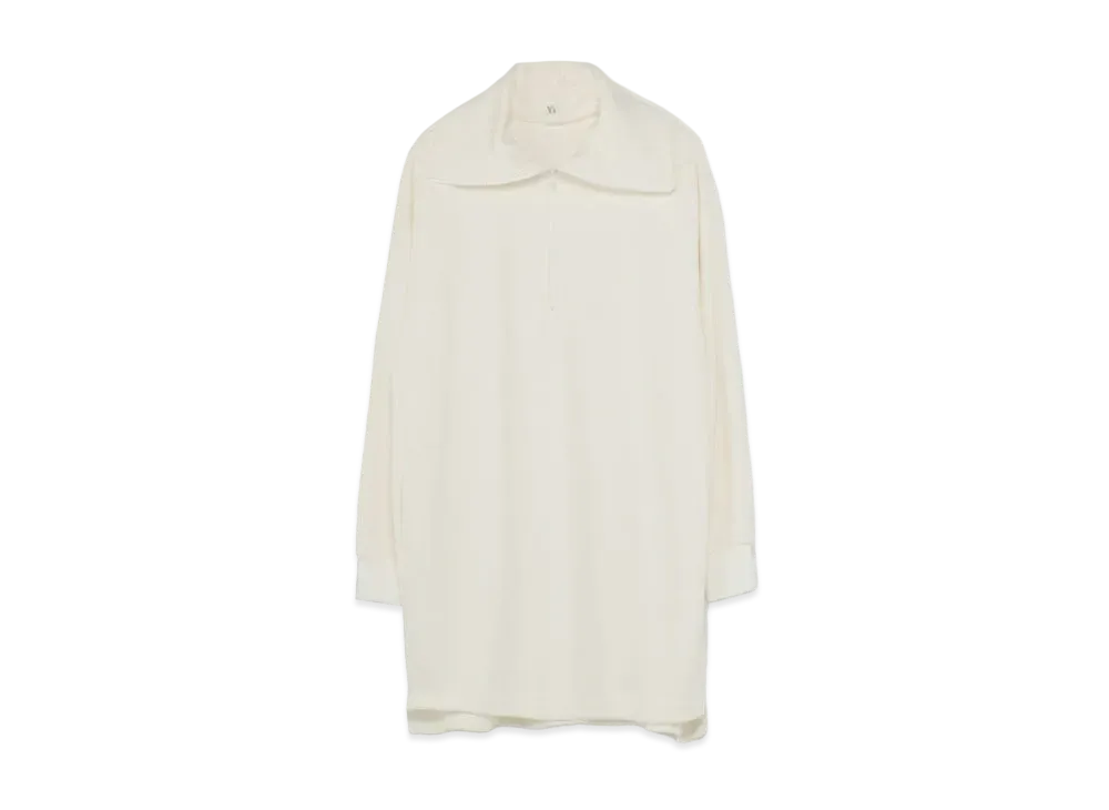 Yohji Yamamoto Y's DENSED FLEECE PULLOVER "White"