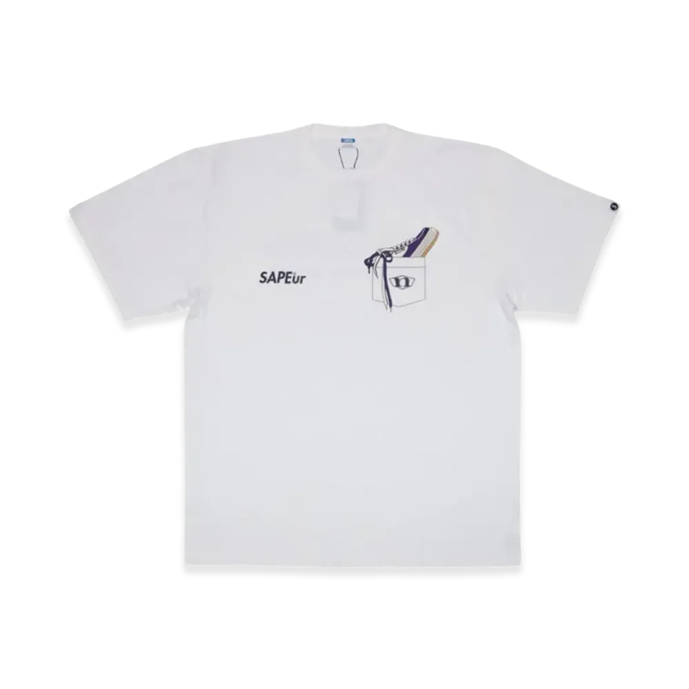 SAPEur x northwave Pocket S/S Tee "Purple/White"
