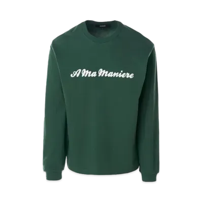Nike JORDAN x A Ma Maniere Script Long Sleeve T-shirt "Green"