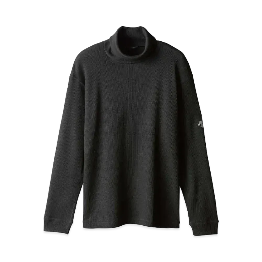 DESCENTE ALLTERRAIN 81 Waffle Wool Turtle Neck L/S Shirt "Black"