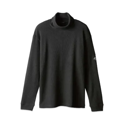 DESCENTE ALLTERRAIN 81 Waffle Wool Turtle Neck L/S Shirt "Black"