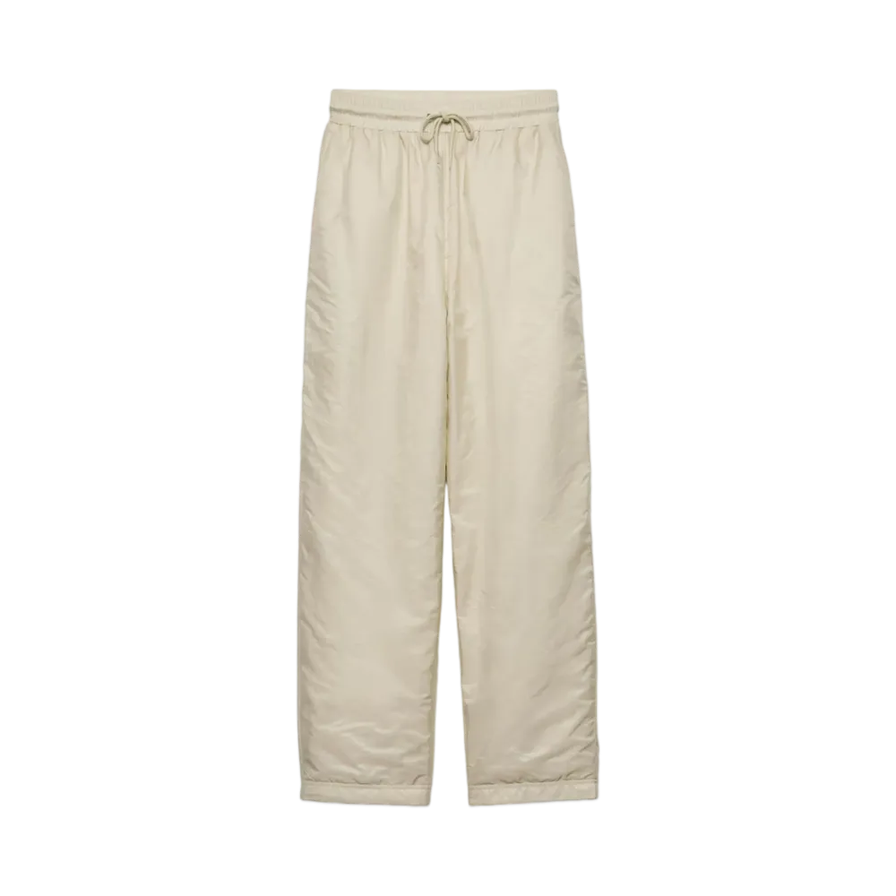 PRADA Women's Lightweight Re-Nylon Pants "Cream White"