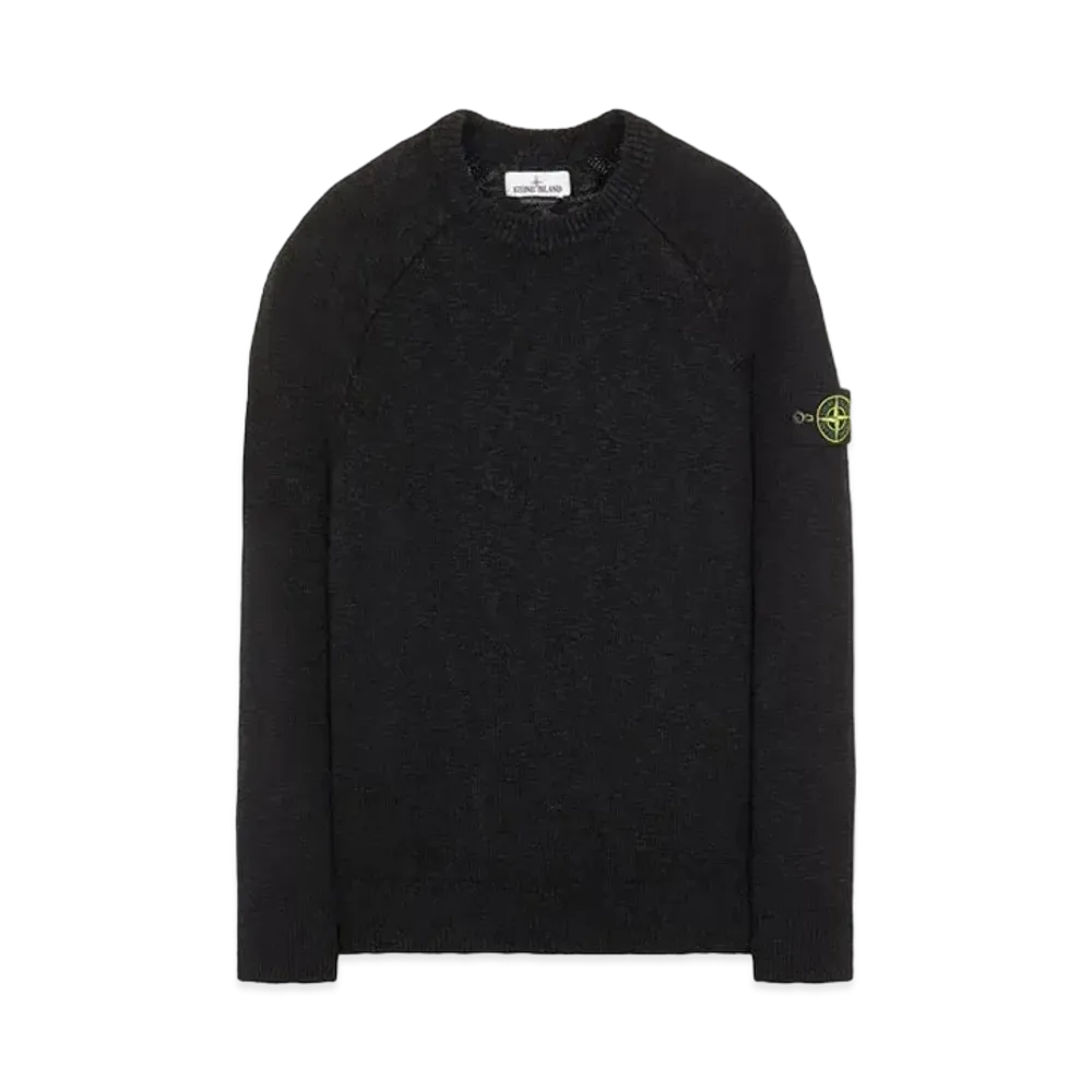Stone Island 510D3 COTTON WOOL MELANGE "Black"