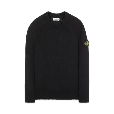 Stone Island 510D3 COTTON WOOL MELANGE "Black"