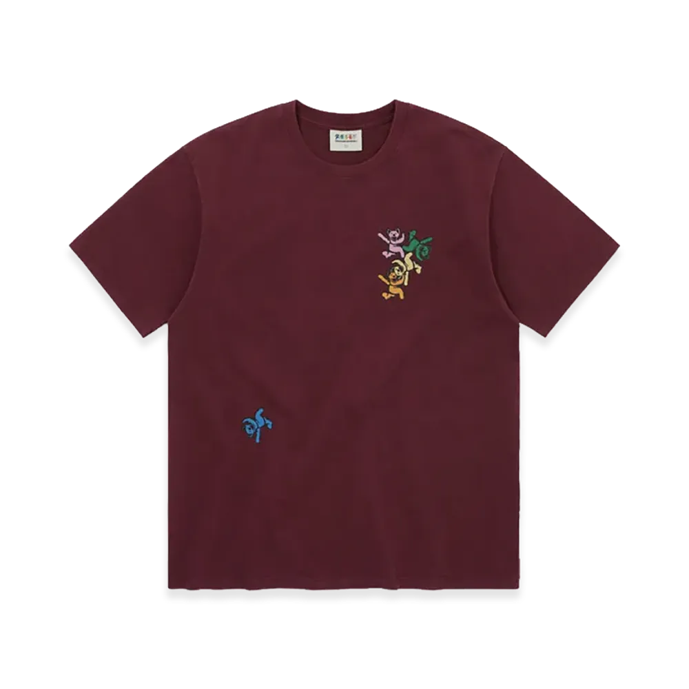 thisisneverthat x Grateful Dead Ol' Dancing Bears Tee "Burgundy"