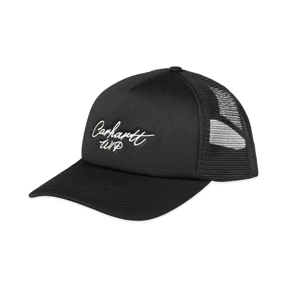 Carhartt Signature Trucker Cap "Black/White"