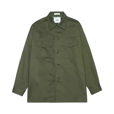 WTAPS Wmill-Ls 02 / LS / Cotton. Satin "Olive Drab"