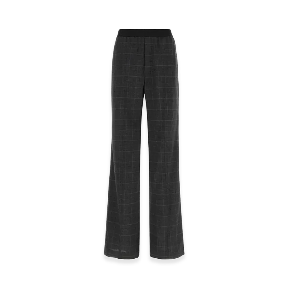 BALENCIAGA Embroidered Wool Pant "Checked"