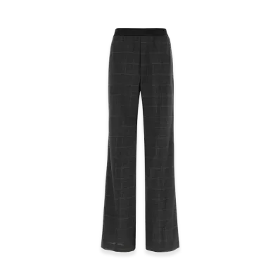 BALENCIAGA Embroidered Wool Pant "Checked"