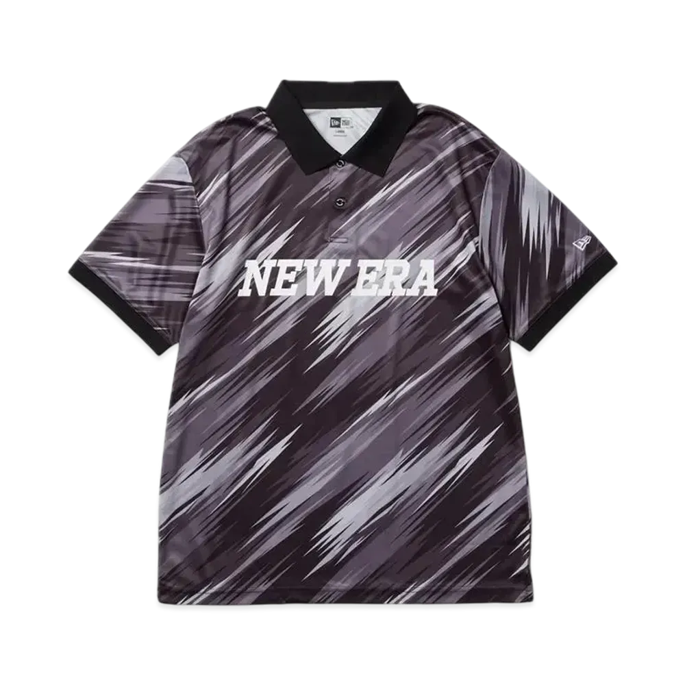 NEW ERA Golf Short Sleeve Kanoko Polo Shirt Palm Leaf Camo "Black"