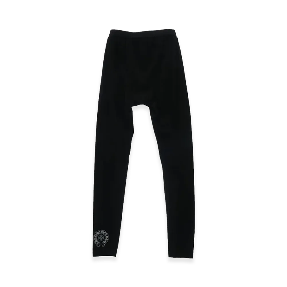Chrome Hearts Horseshoe Logo Print Leggings "Black"