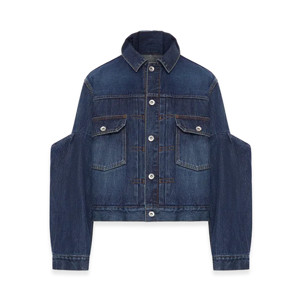 sacai Women's Cotton Denim Jacket "Blue"