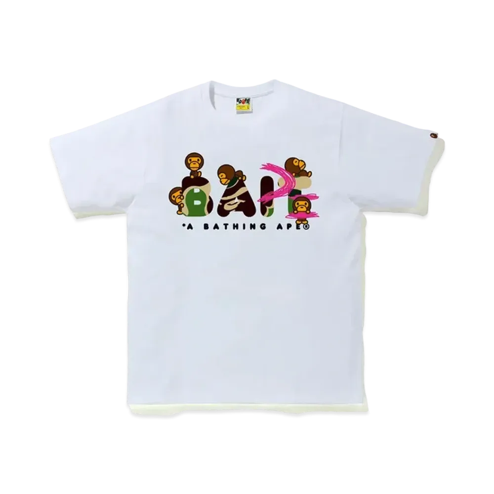A BATHING APE / BAIT / Funko Figure Tee "White"