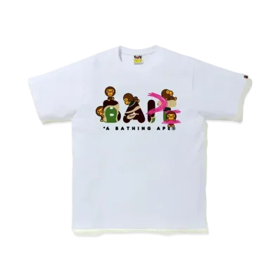 A BATHING APE / BAIT / Funko Figure Tee "White"
