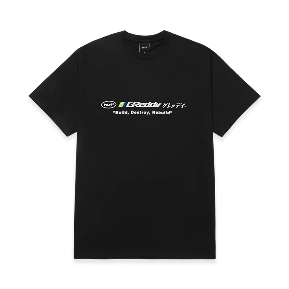 HUF x Greddy Motors Tee "Black"