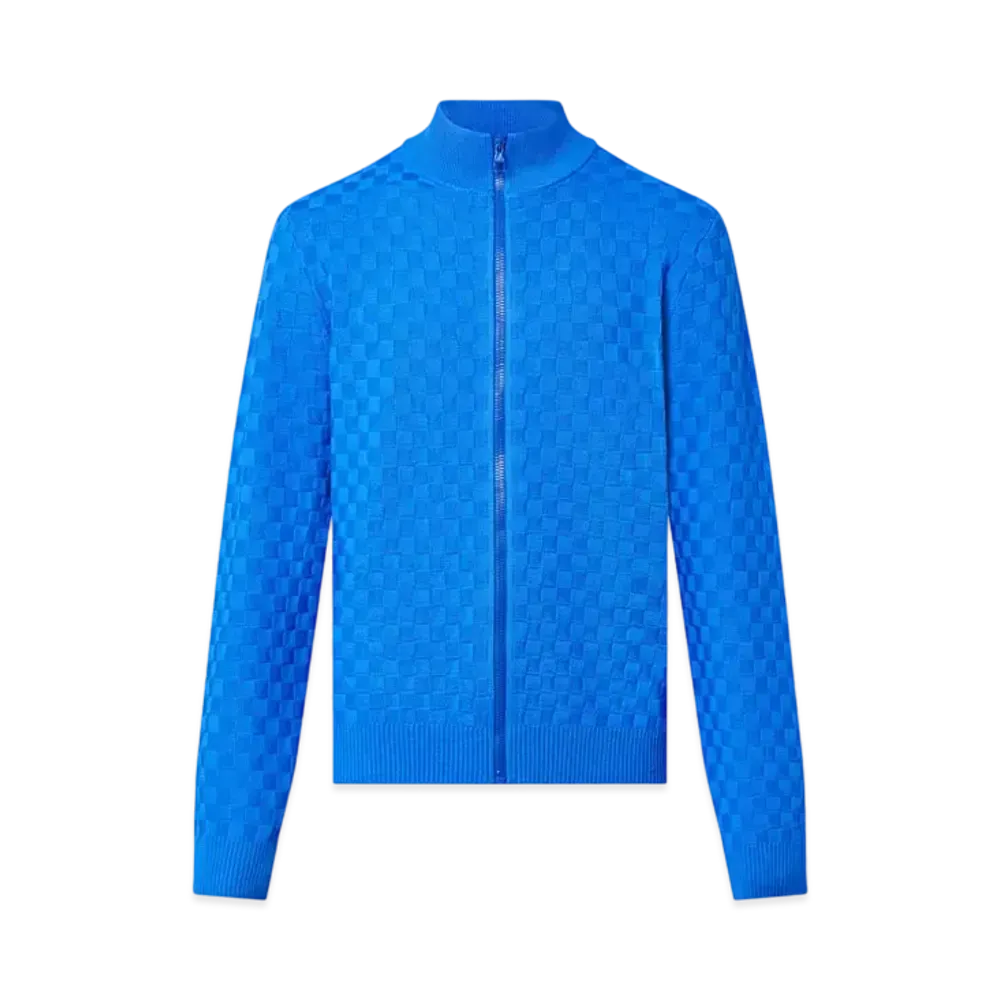 Louis Vuitton Damier Signature Zip-Through Cardigan "Indigo Lave"
