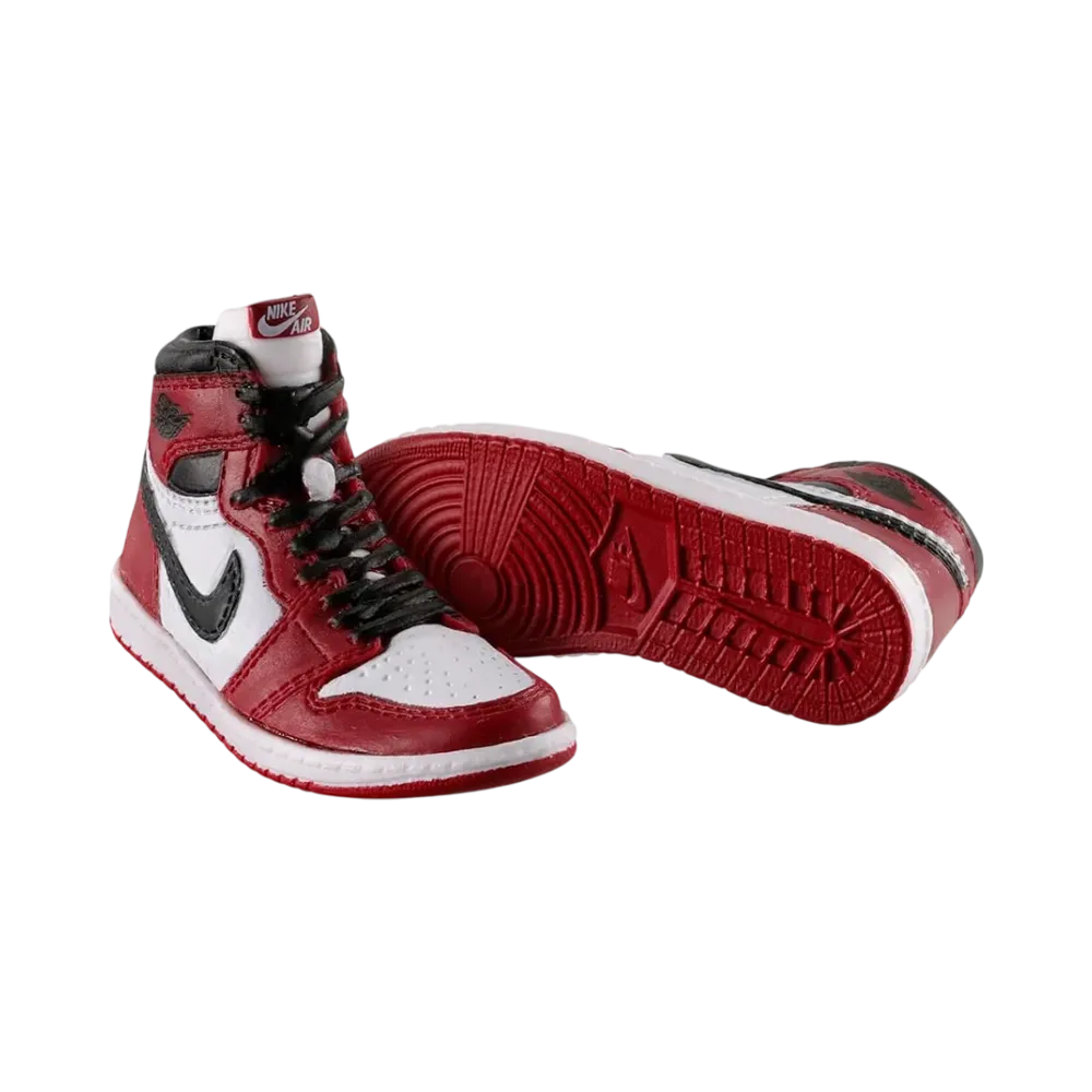 BANDAI NIKE Air Jordan 1 High 85 MINIATURE COLLECTION Chicago (White/Black/Red)