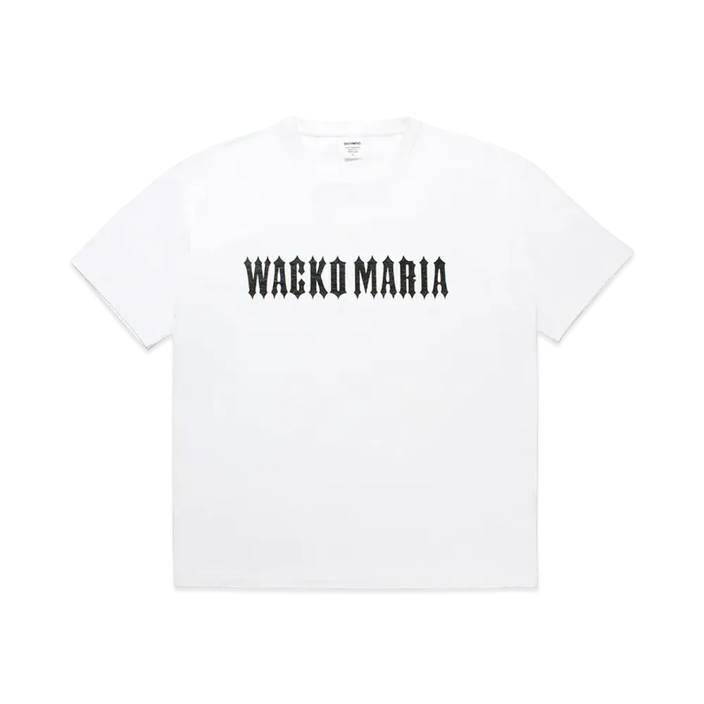 WACKO MARIA Washed Heavy Weight Crew Neck T-Shirt "White"