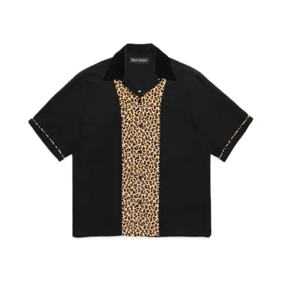 WACKO MARIA Switching 50's Open Collar Shirt "Black"