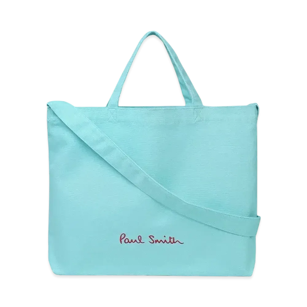 Paul Smith Logo Pop Color Tote Bag "MintGreen"